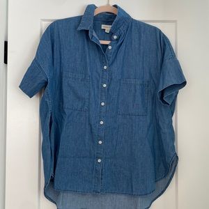 Tradlands denim box top/M/EUC